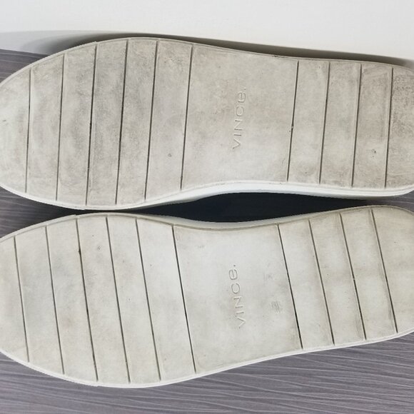 Vince Blair 5 Slip-On Sneaker, Black Leather, Womens Size 8.5 M / 38.5 - Picture 11 of 12